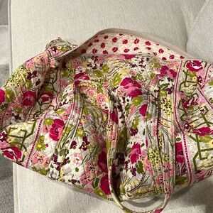 Vera Bradley Large Quilted Duffel Bag with matching Hot Tools Holder